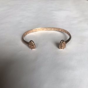Kendra Scott Rose Gold Drusy Cuff Bracelet